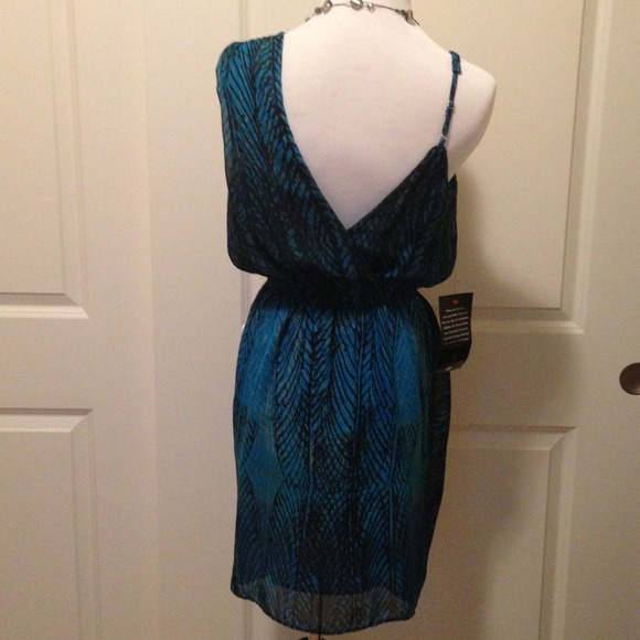 Blue/Black Bebe Dress - Picture 4 of 4