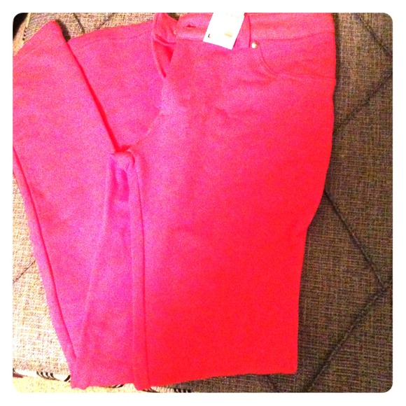 💥Reduced!!!! Coral stretch skinnies.