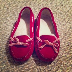 Pretty in pink moccasins