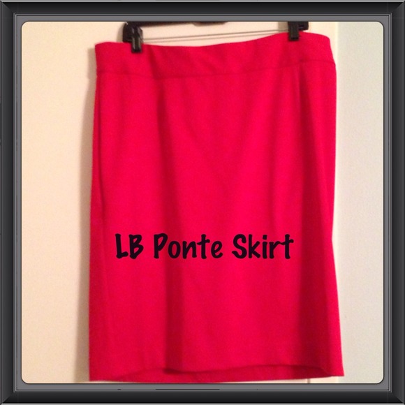 💥✋SOLD✋💥Lane Bryant Red Ponte Skirt