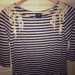 Lace embroidered Deletta shirt from Anthropologie