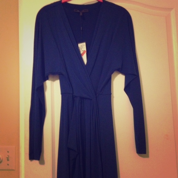 BCBG Maxazria Royal Blue Wrap dress size small