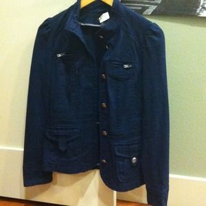 H&M size 4 navy moto jacket