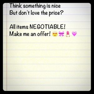 All reasonable offers entertained!