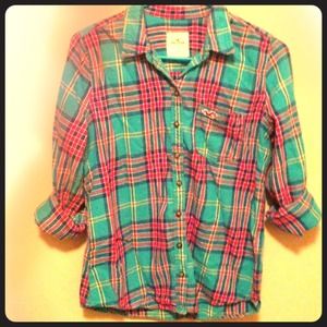❌Reserved for bbhart113❌colorful plaid flannel!