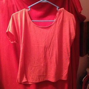 Pink top with cross backing