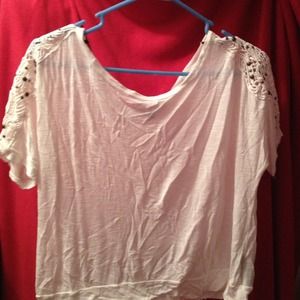 White embellished top