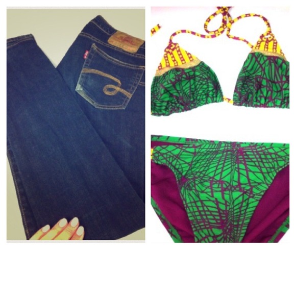 Justin Jeans & swimsuit bundle 💕