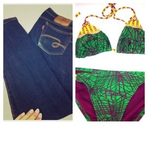 Justin Jeans & swimsuit bundle 💕