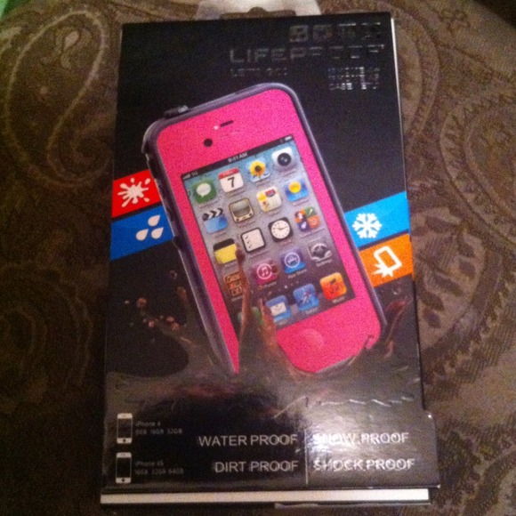 Pink Lifeproof iPhone 4 NEW