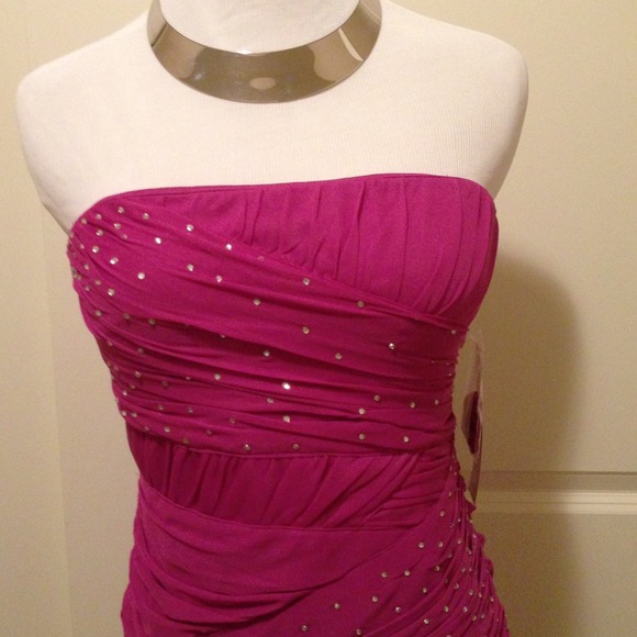 Strapless Party Dress - Picture 2 of 4