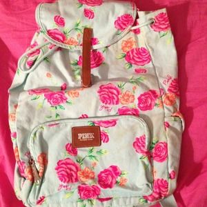 Floral Victoria's Secret backpack
