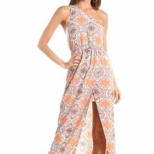 Charlotte russe one shoulder maxi dress