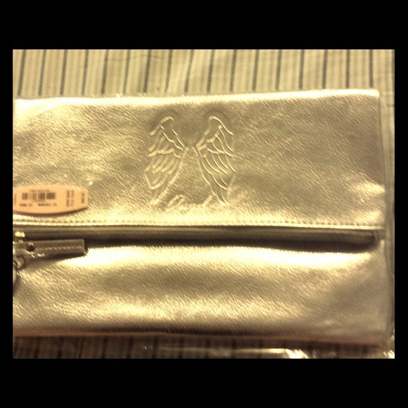 NEW Victoria's Secret Silver Clutch Bag