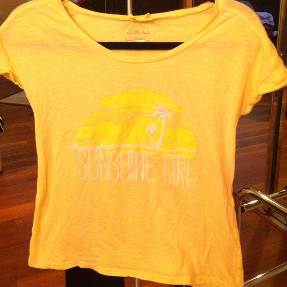 Yellow Sunshine girl top