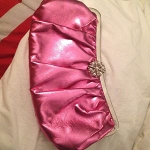 Pink Kate Landry clutch/purse