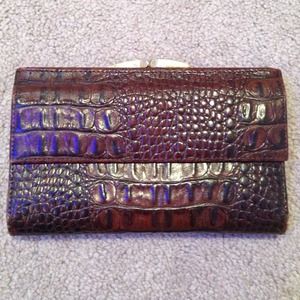 Brahmin Crocodile Embossed Wallet