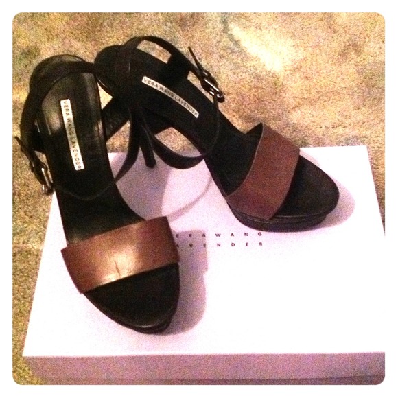 *REDUCED* Vera wang lavender strap heels!