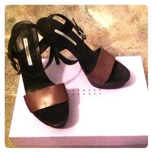 *REDUCED* Vera wang lavender strap heels!