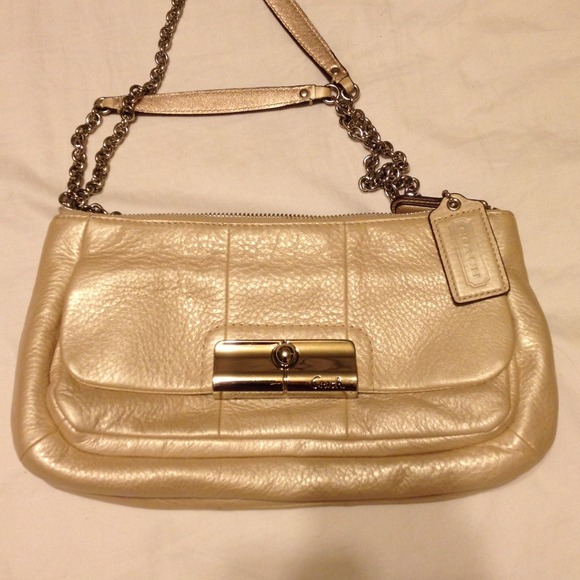 Authentic Coach silver double pocket zipper - Picture 3 of 4