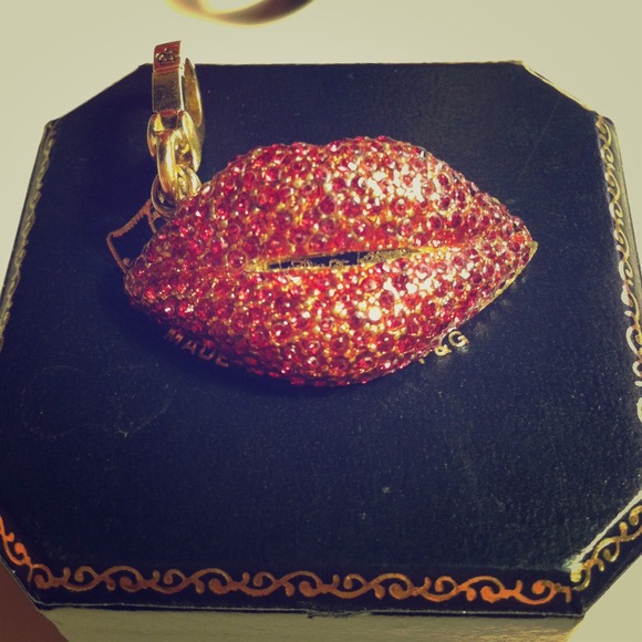 Retired Juicy Couture Pave Lips Charm