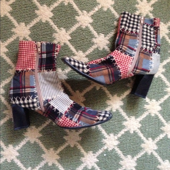 SOLD!!!! Patchwork boots - Picture 1 of 4