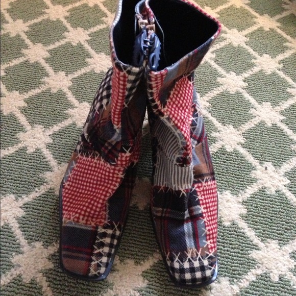 SOLD!!!! Patchwork boots - Picture 2 of 4