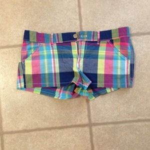 Hollister plaid shorts