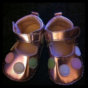 😍SOLD😍 Metallic Pink Infant Shoes