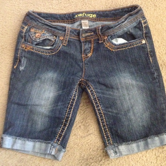 Refuge Denim Bermuda Shorts
