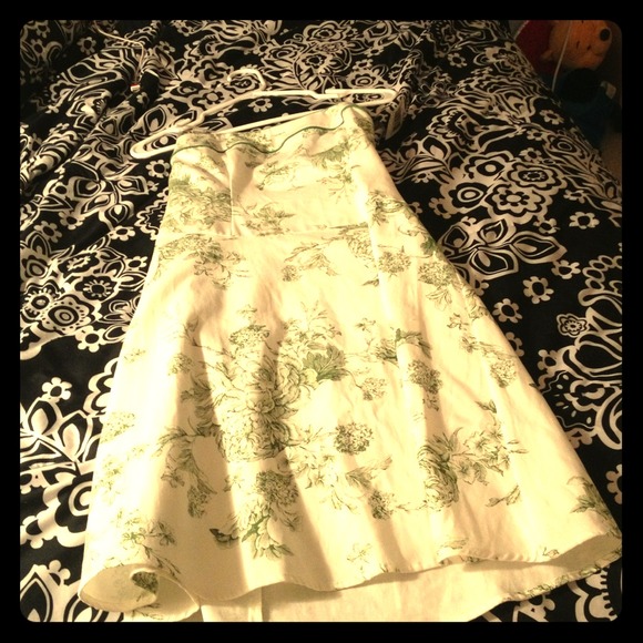 A formal, floral print dress