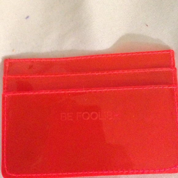 Be foolish plastic card holder