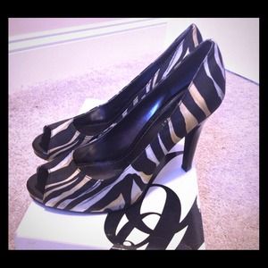 👠Sexy Multicolor zebra stripe heels 👠