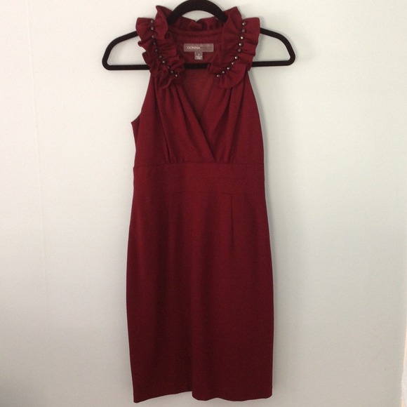 Donna Ricco Burgundy Dress