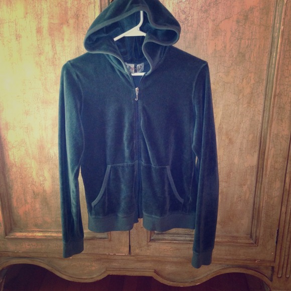 ❌SOLD IN BUNDLE❌Juicy Couture teal hoodie!