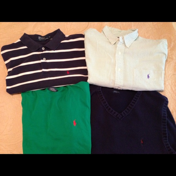 4 Men's Polo Shirts