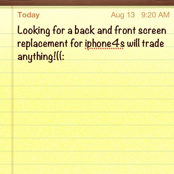 Screen replacement - Picture 1 of 1