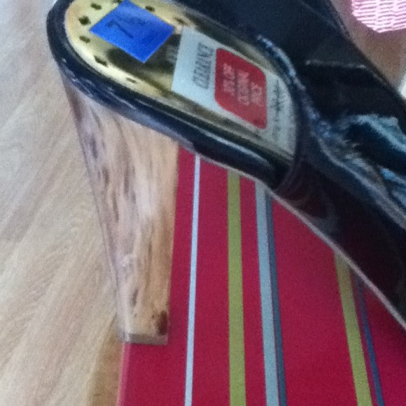 BCBGirls Patent Black Slingback Pumps - Picture 2 of 3