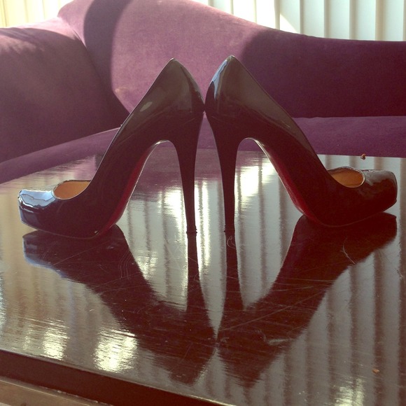 Authentic Louboutin Patent Leather Hidden Platform