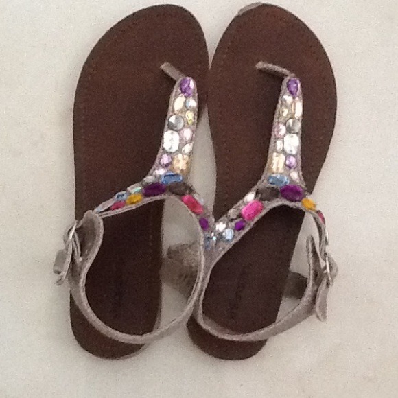 Jeweled Sandals! Worn once