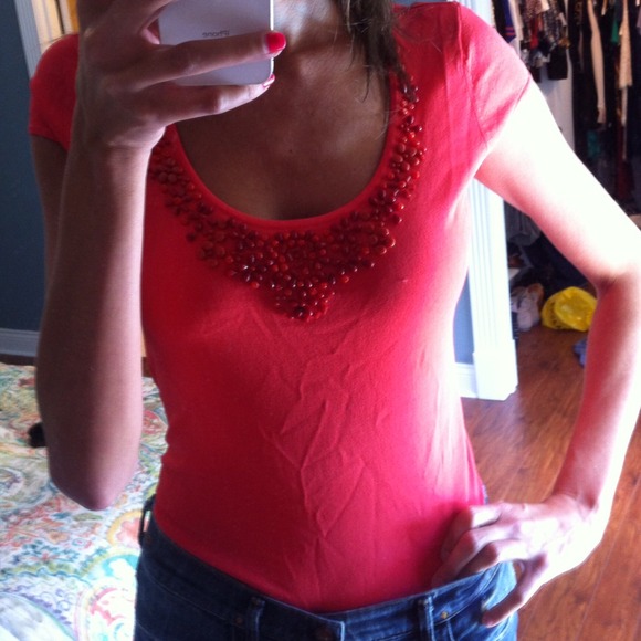 Talbots beaded top - Picture 2 of 4