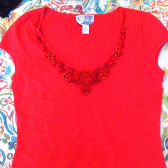 Talbots beaded top - Picture 4 of 4