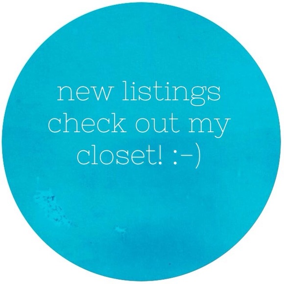 NEW LISTINGS!! Check out my closet!
