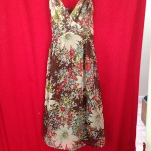 Knee length floral dress