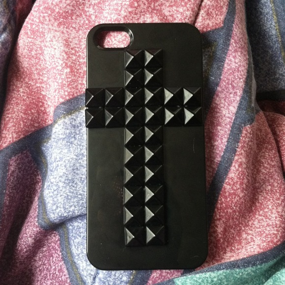 Cross studded iPhone 5 case