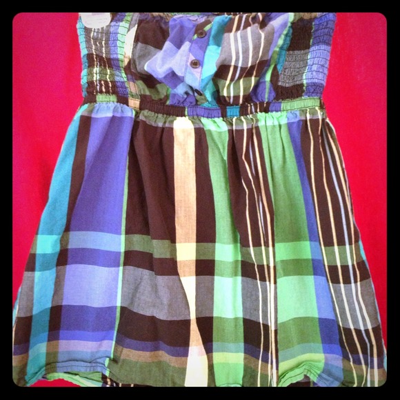 Plaid baby doll shirt