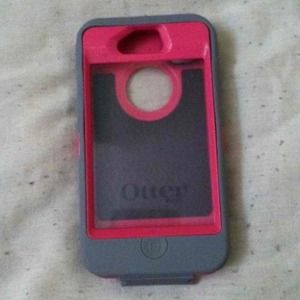 🚫🚫TRADED🚫🚫Pink and grey otter box