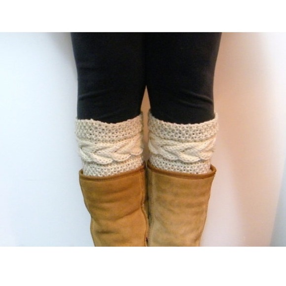 🎉Host Pick🎉Knit Cable Boot Cuffs - Picture 3 of 4