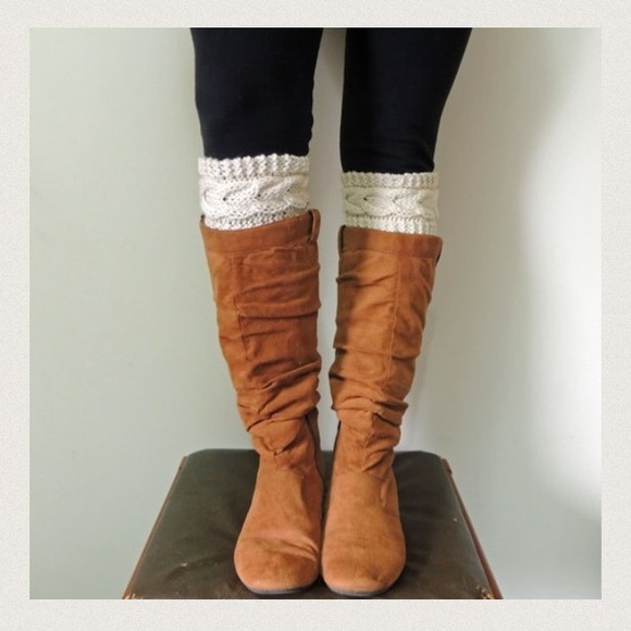 🎉Host Pick🎉Knit Cable Boot Cuffs - Picture 2 of 4