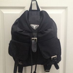 Black Prada back pack